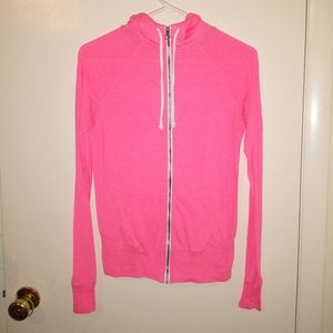 Kohl's brand SO hot pink zip-up hoodie light-weight SMALL